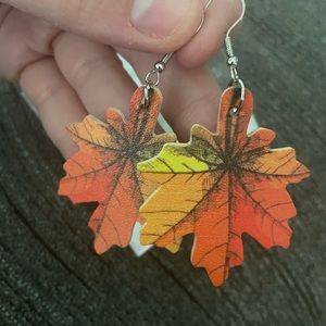 FALL leaf earrings